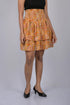 OWO THE LABEL Skirt Multi Leaves Print Knee Length Skirt (OTLKT1004)
